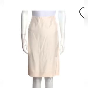 Valentino Vintage Knee length cream skirt